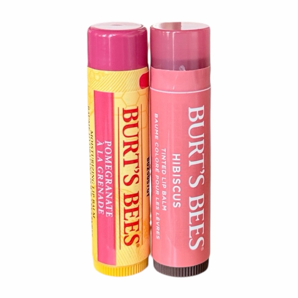 Burt's Bees Lip Balm Duo Set‎ - Pomegranate and Hibiscus